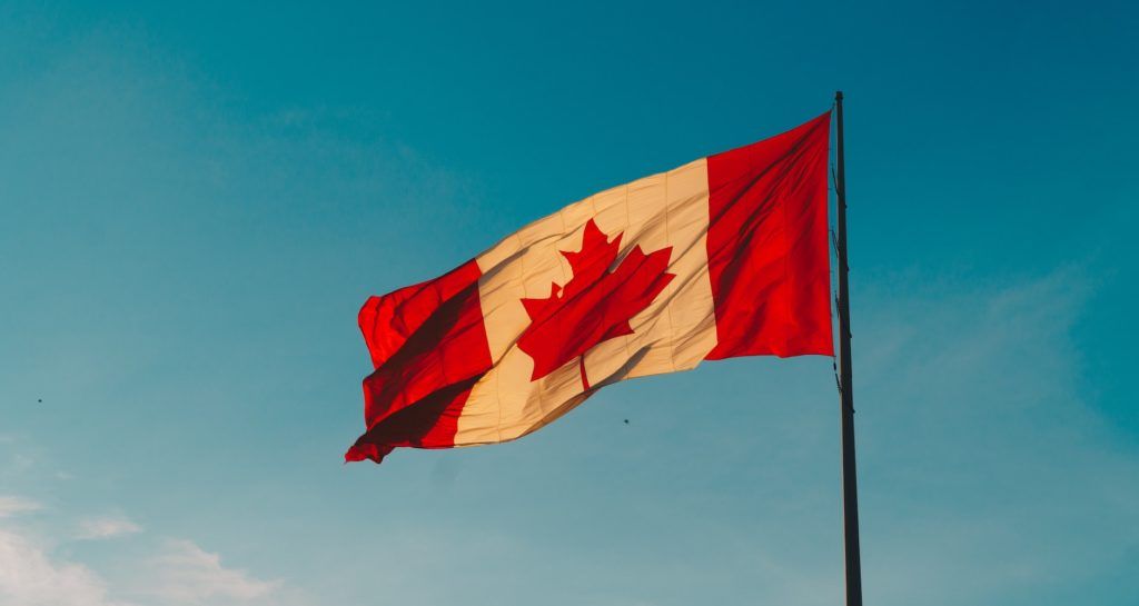 This picture show the Canadian flag.