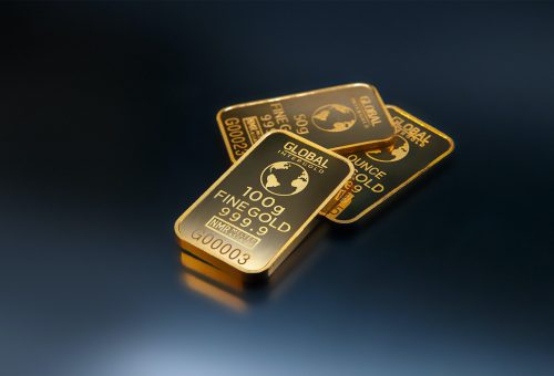 This picture show two gold bars.